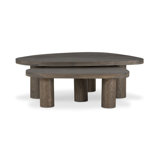 Zion Coffee Table Set - Merlot Marble
