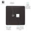 Trendi Switch 2 Gang Female TV Co-Axial & RJ45 Cat 5e PC Ethernet Sockets-117403811