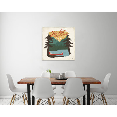 «Vintage Lake V No Lines», toile tendue par Janelle Penner