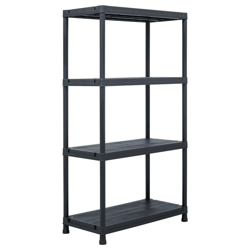 Salacia 60cm W Plastic Shelving Unit, 138 x 30 x 60 cm