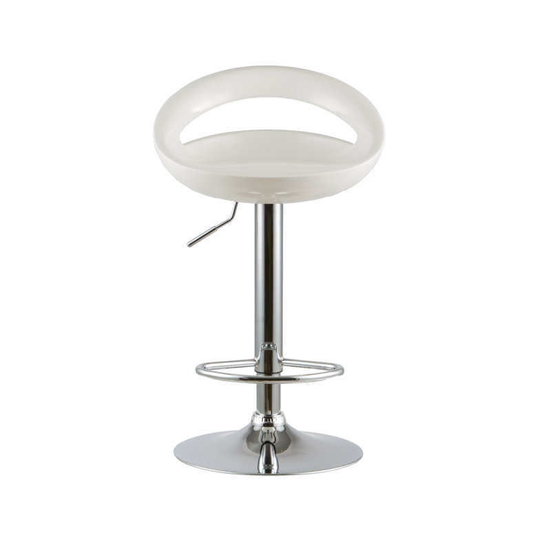 Tabouret pivotant à hauteur réglable, Blanc