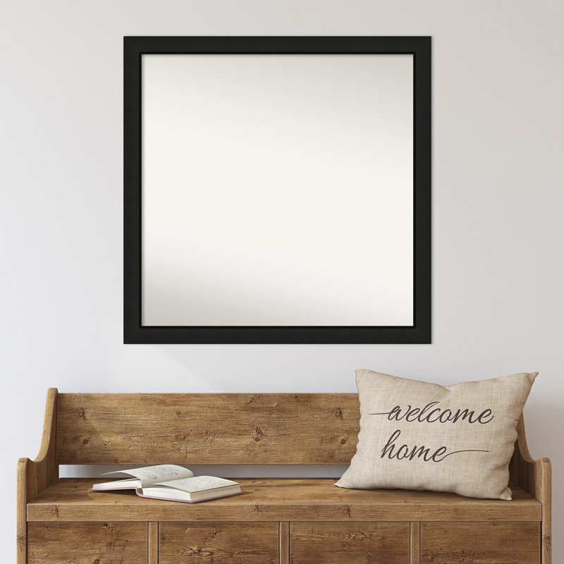 Phil Solid Wood Wall Mirror, Square, 31.25" x 31.25"