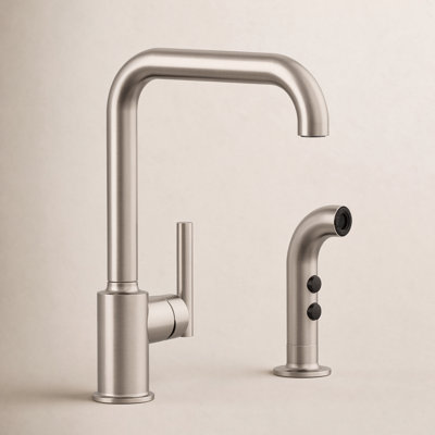 Purist Two-Hole Kitchen Faucet with Sidespray