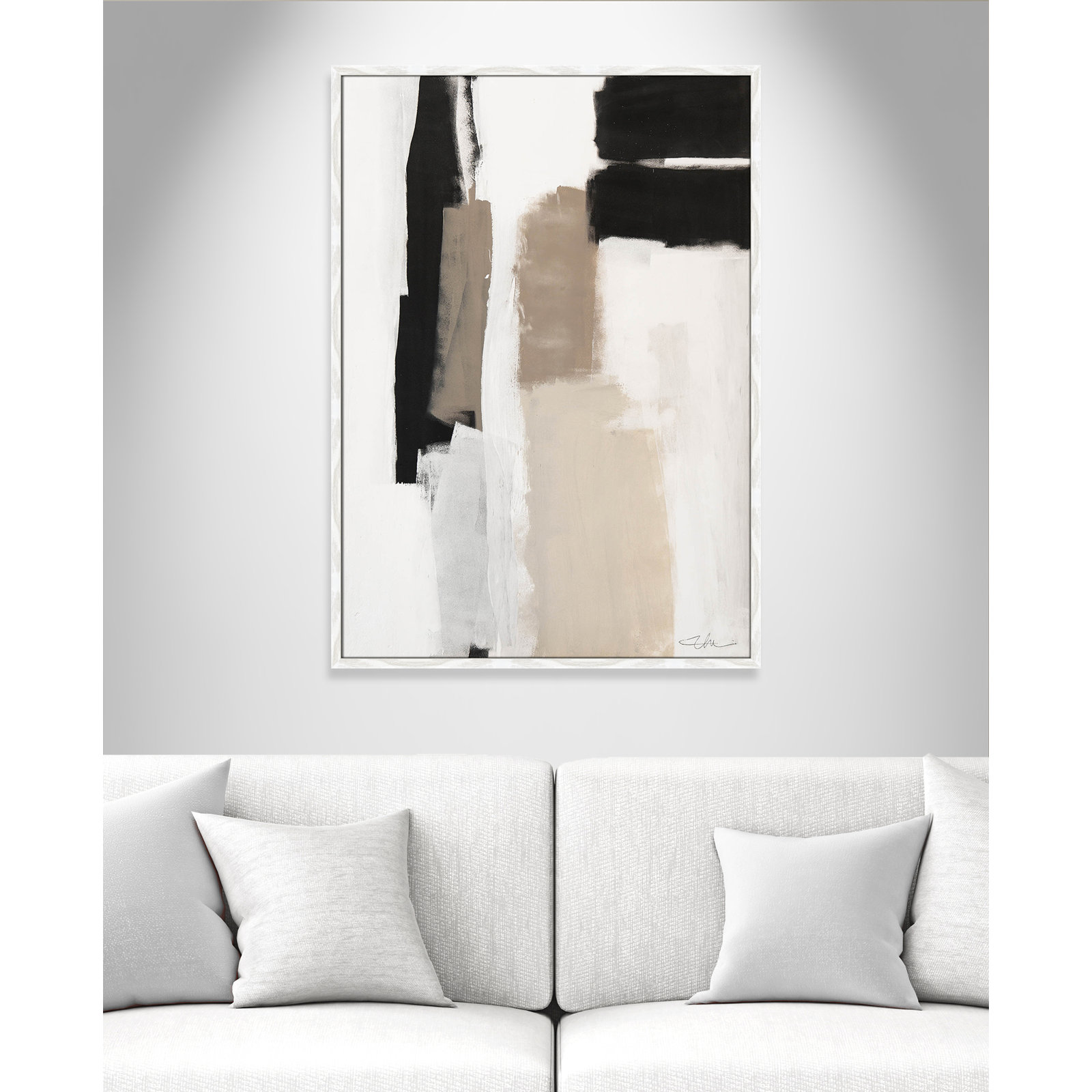 Earth Scapes II Print, 41.5" H x 29.5" W x 1.25" D, White Slim Unmatted Picture Framed