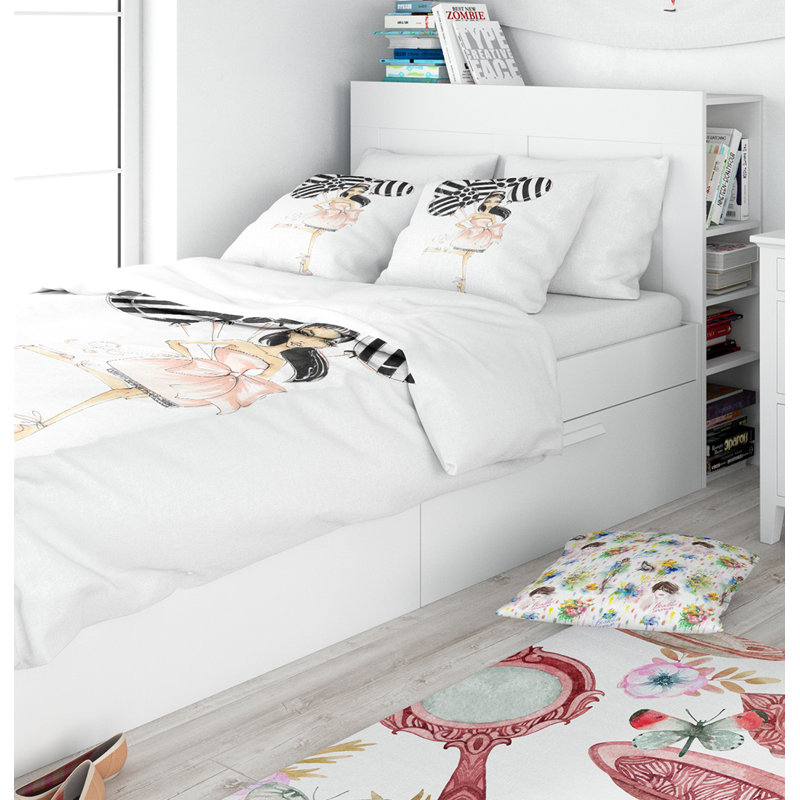 Ensemble de housse de couette Designart, Housse de couette grand + 2 taies décoratives