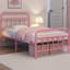 Metal Bed Frame with Vintage Headboard-92523739-75047288