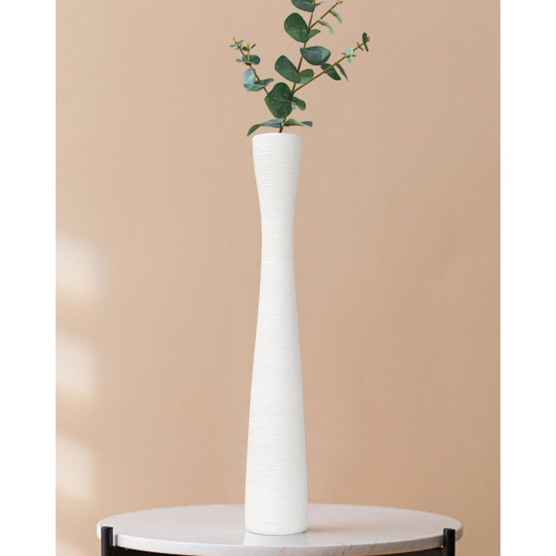 Tall White Vase