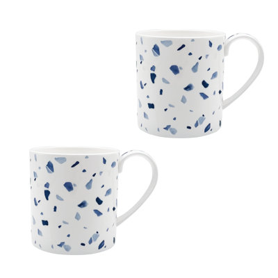 Terrazzo Azzurro Bone China Coffee Mug