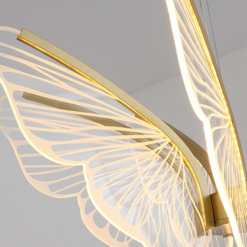 Modern Butterfly Chandelier With Led Light Kit