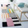 Fifth Avenue Wool Geometric Area Rug in Ivory/Black/Pink
