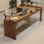 Bureaux en bois massif en L noyer clair-107727420-107727416
