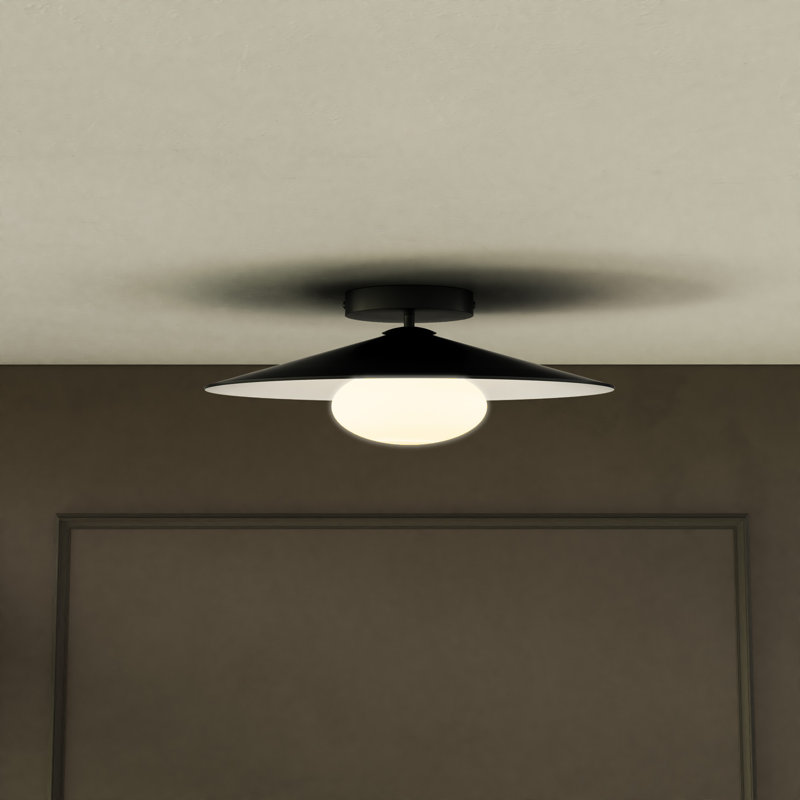 Cruz Glass LED Semi Flush Mount