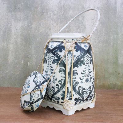 Aleana Handmade Wood Decorative Urns & Jars