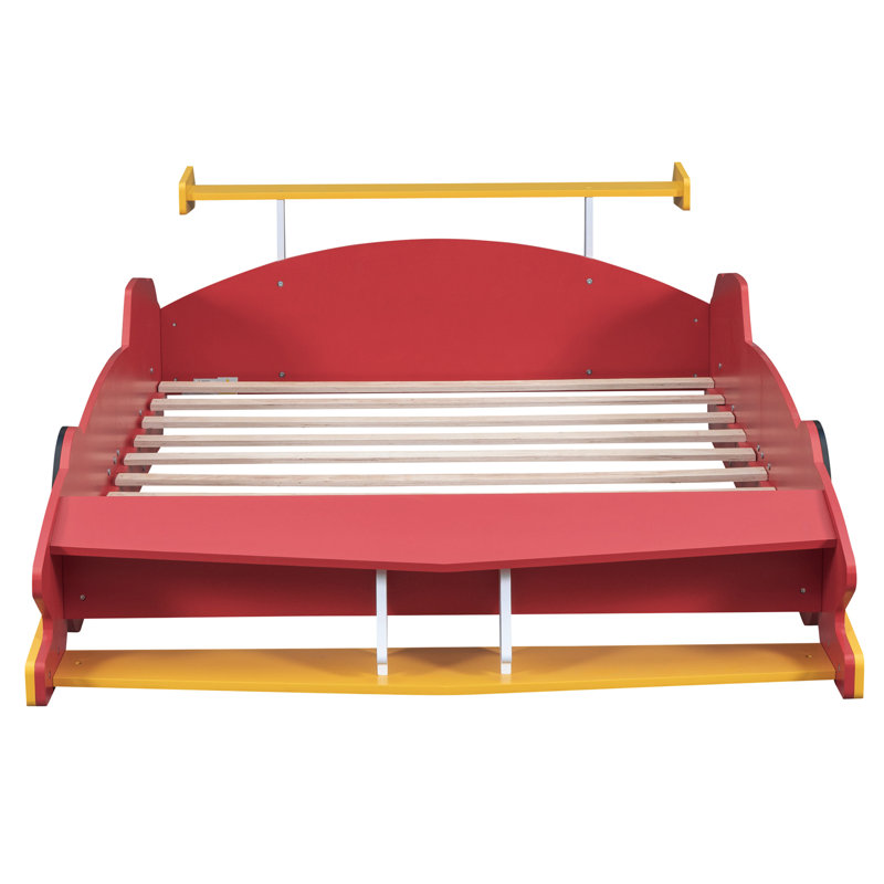 Lit plateforme avec roulettes Race, Red