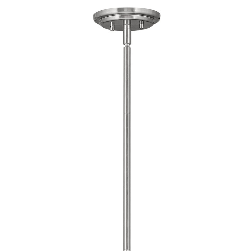 Tige d'accessoire 12 po - Nickel brossé - Acier, Nickel brossé