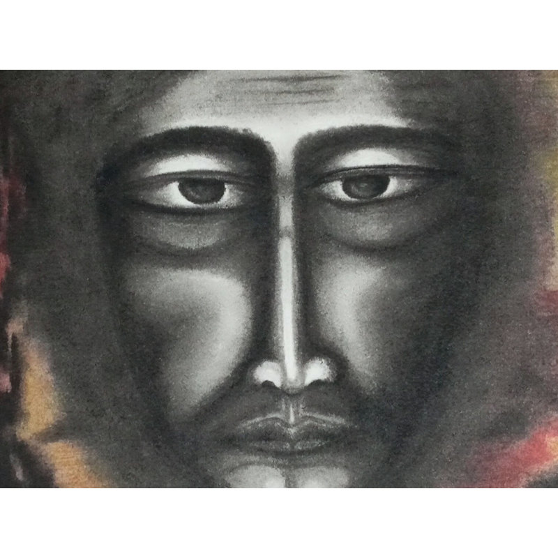 Being Face | Sur papier | Œuvre d'art par Sukanya Sarkar | Pour la décoration murale