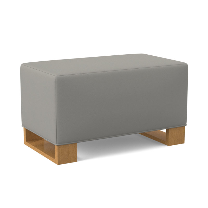 Repose-pieds, Ambre, 100% polyester ivoire Fizz