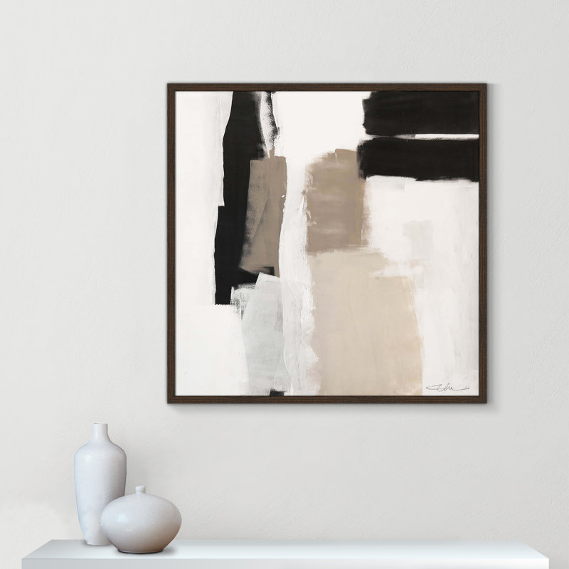 «Earth Scapes II-A» par Casa Fine Arts, Noyer avec cadre fin, H 32 po x l 32 po x P 0,75 po