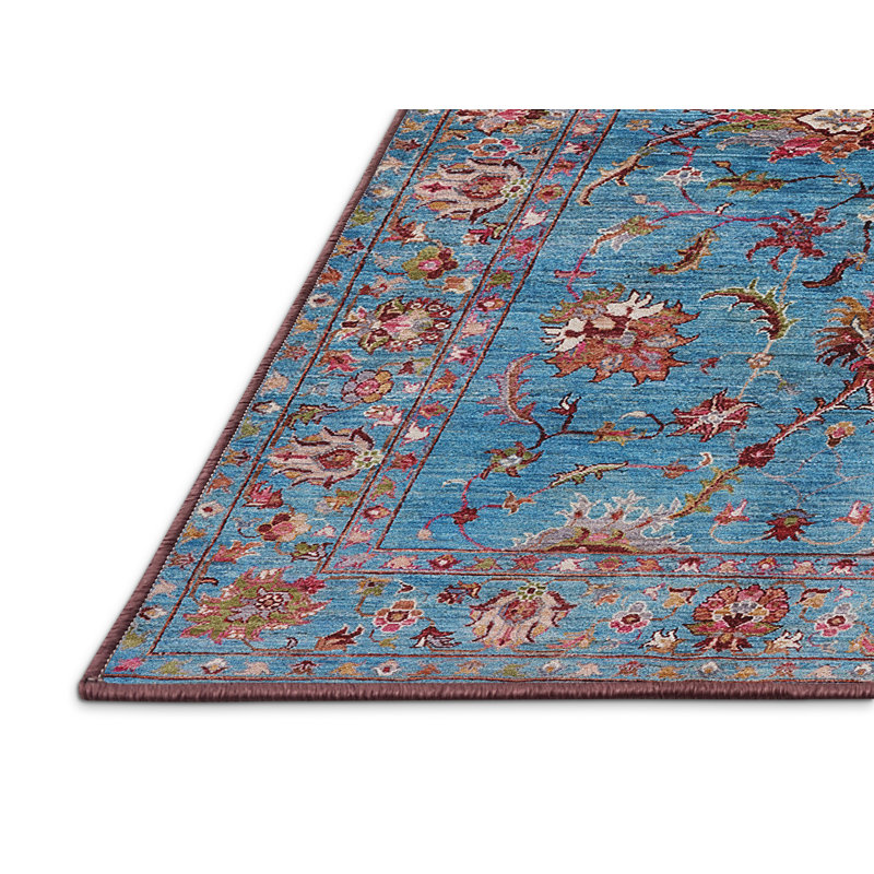 Tapis 100% moderne de style Mid-Century 2401 lavable à la machine, Rectangle 8 pi x 10 pi