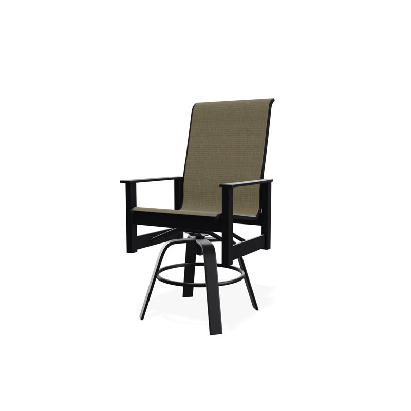 Leeward Polymer Outdoor 26'' Counter Stool, Beachwood, Fossil, 30"