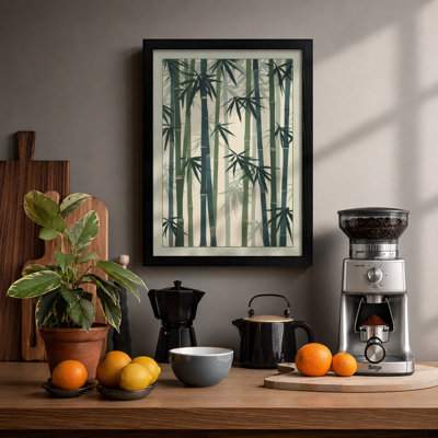 Bamboo Forest Japandi - Framed Print