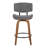 Laurenzio Swivel Upholstered Counter Stool-90954850