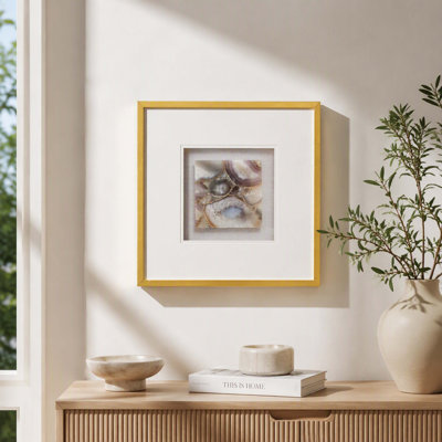23.6×23.6" Remi Agate Shadow‑box Mounted Wall‑art