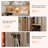 70" TV Stand with LED Lights, Modern Farmhouse Entertainment Center with Glass Door Cabinets, Adjustable Shelves-2016993361