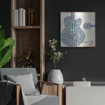 Art mural en métal Luxe Type Art Square par Michael Mullan