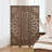 Peony Pattern Room Divider, 3-Panel, Light Brown-833296575-833296561
