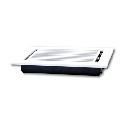 Madelyn Carter 6 x 14 Cast Aluminum Linear Vent Cover - White (Overall: 7.25 x 17.25)