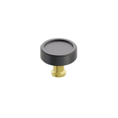 Emtek SELECT Wardrobe Knob 1-3/4" Round Stem French Antique Smooth Bar Satin Brass