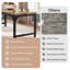 Solid Wood Steel Executive Desk