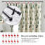 Crochets de rideau de douche