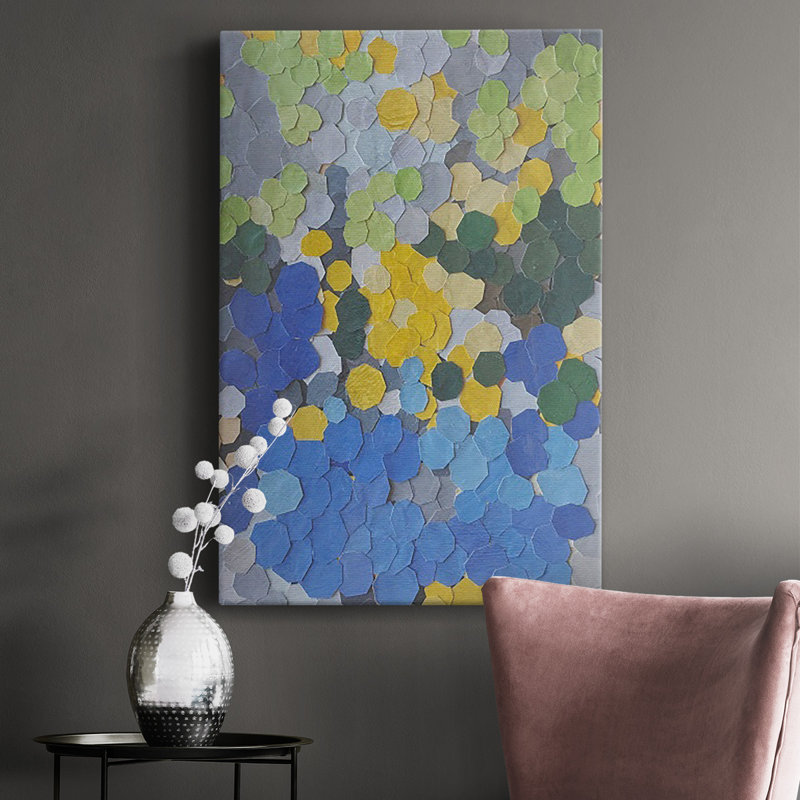 «Lake Como Garden», reproduction encadrée de qualité supérieure - prête à être accrochée, H 12 po x l 8 po x P 1 po