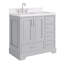 Ensemble de meuble-lavabo simple 36,25 po avec plateau en quartz Abshire-94668916