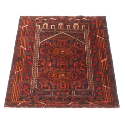 Teimani Burgundy Rug 3'1" x 4'7"