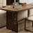 Nut-brown Rectangular Solid Wood writing desk-117867030