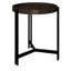 Table de bout ronde cacao foncé