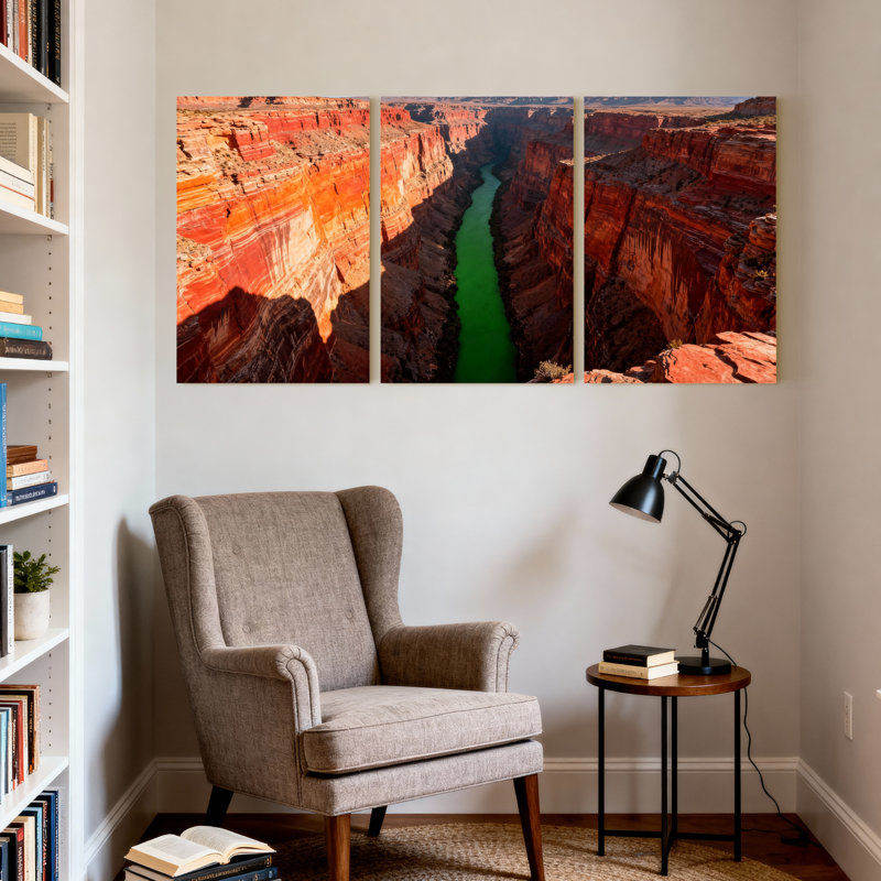 Scénario et paysages urbains Grand Canyon River, H 30 po x l 60 po