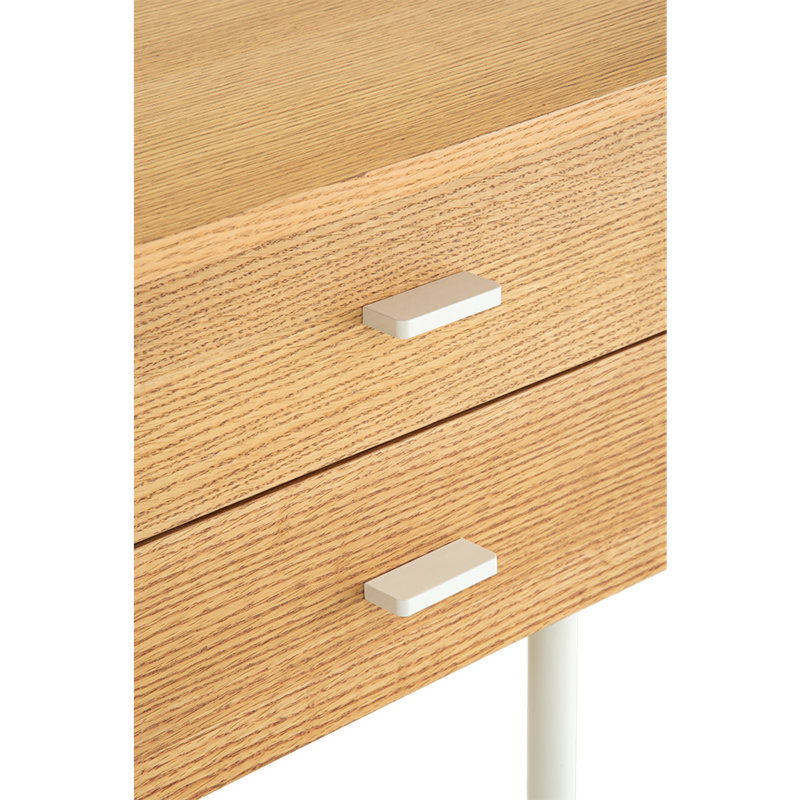 Canyon Two Drawers Dressing Table, Oak/White