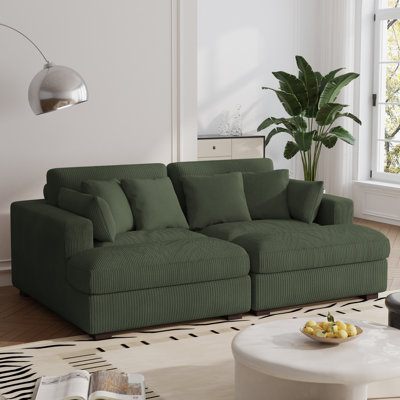 Bentura 213.4Cm Recessed Arms Modular Sleeper