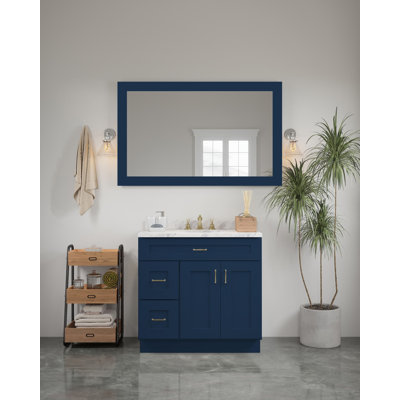 Miroir de salle de bain 54 po x 34 po Shaker