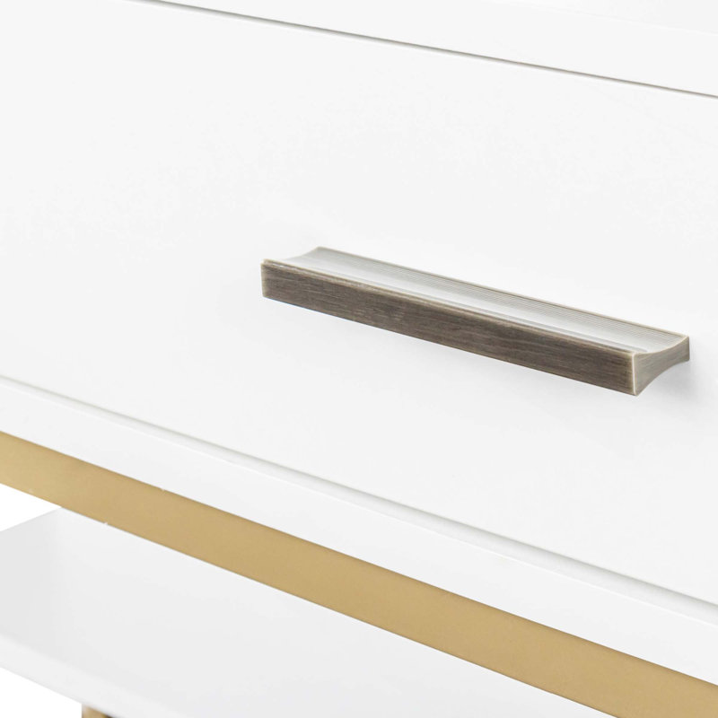 Meuble-lavabo simple blanc moderne avec tabouret, structure en métal solide, miroir de maquillage lumineux à 9 lumières DEL, luminosité réglable