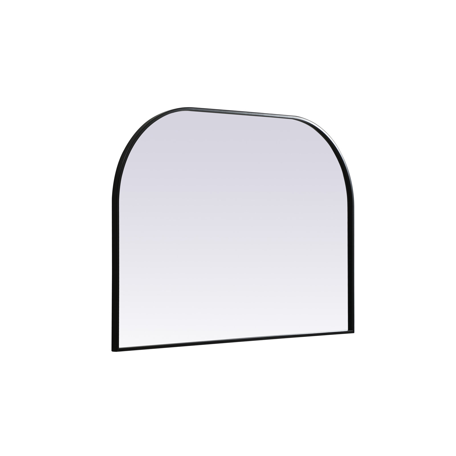 Sabine Metal Wide Arch Wall Mirror, Black, 24" x 39"