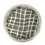 LINEN WEAVE KNOB IN ANTIQUE NICKEL PLATE