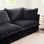 Canapé modulaire convertible 2 places avec housse, velours côtelé gris, housses de coussin amovibles, coussins moelleux, sièges confortables, design naturel, combinaisons, housse amovible de haute qualité, profond-120912947
