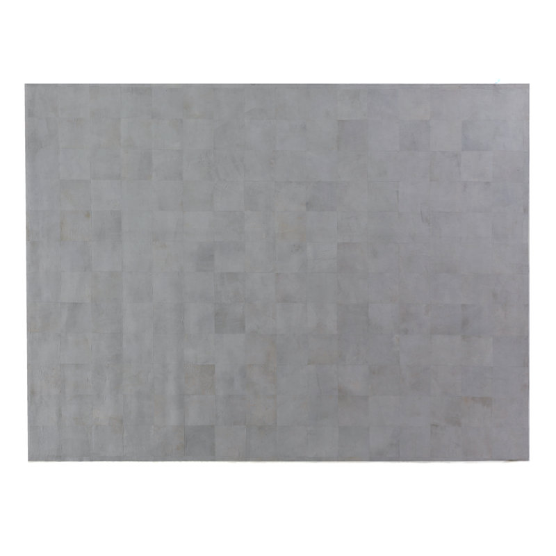 Cowhide Area Rug in Gray, Rectangle 12' x 15'