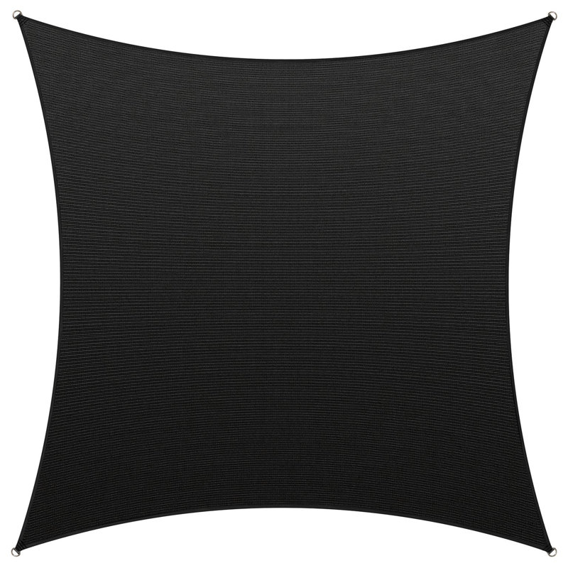 Toile d'ombrage carrée 12', Noir