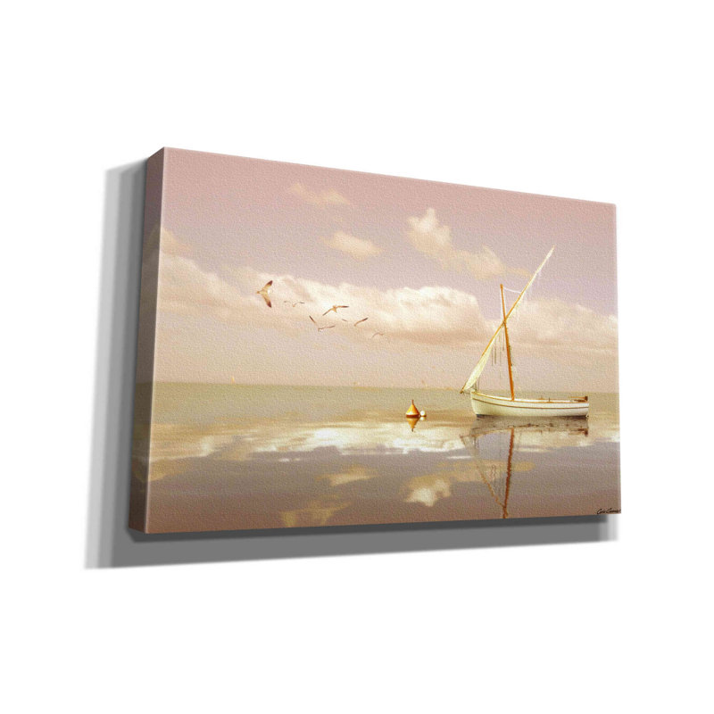 «Guto Soft Sunrise On The Beach 12 on Canvas» par Carlos Casamayor, reproduction, H 26 po x l 40 po x P 1,5 po